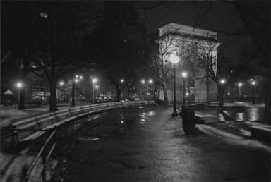 Washington Square Park with Snow