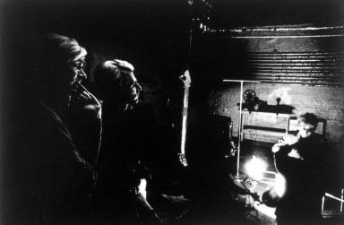 Warhol, Dylan and Malanga (Silhouette)