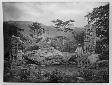 Copan. Stela C, East Face and Altar