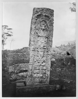 Copan. Stela H, Back View