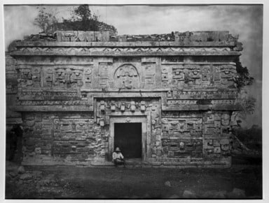 Chichen Itza. Casa De Monjas, Eastern Face of Wing
