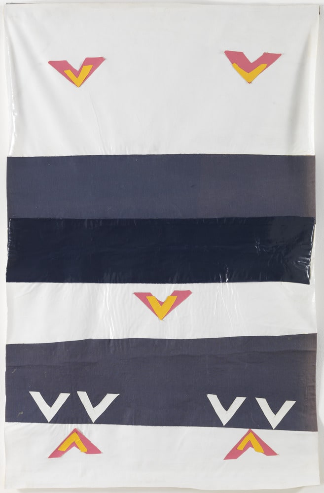Navajo blanc et bleu