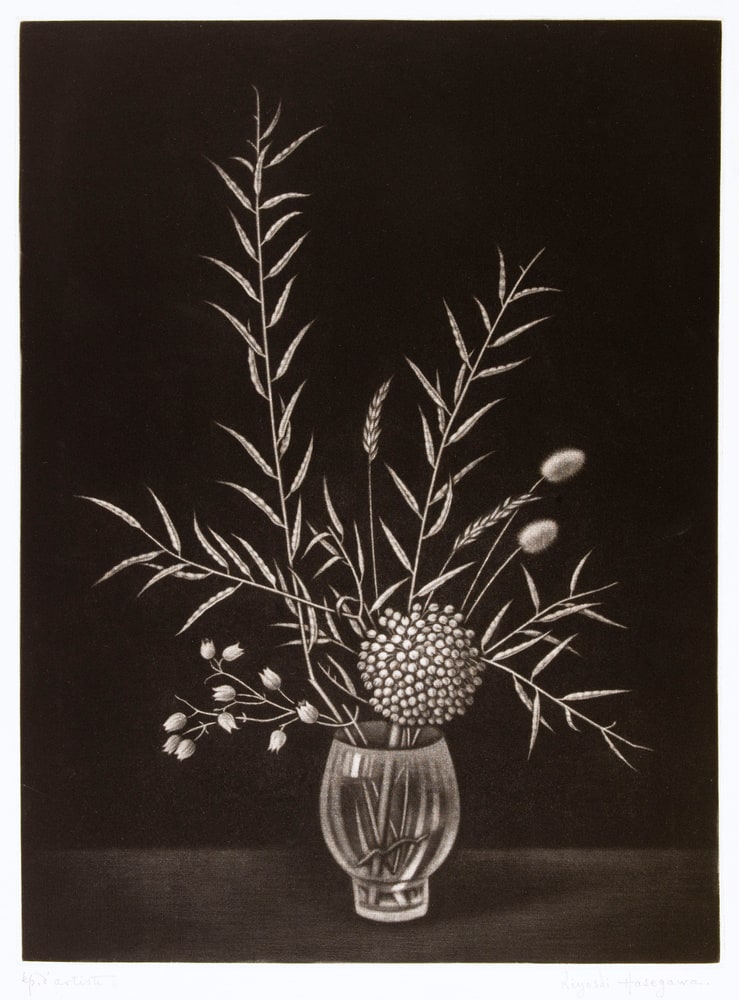 Graminées dans un verre