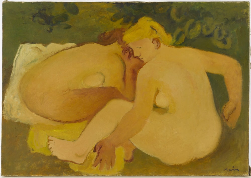 Deux nus dans un paysage