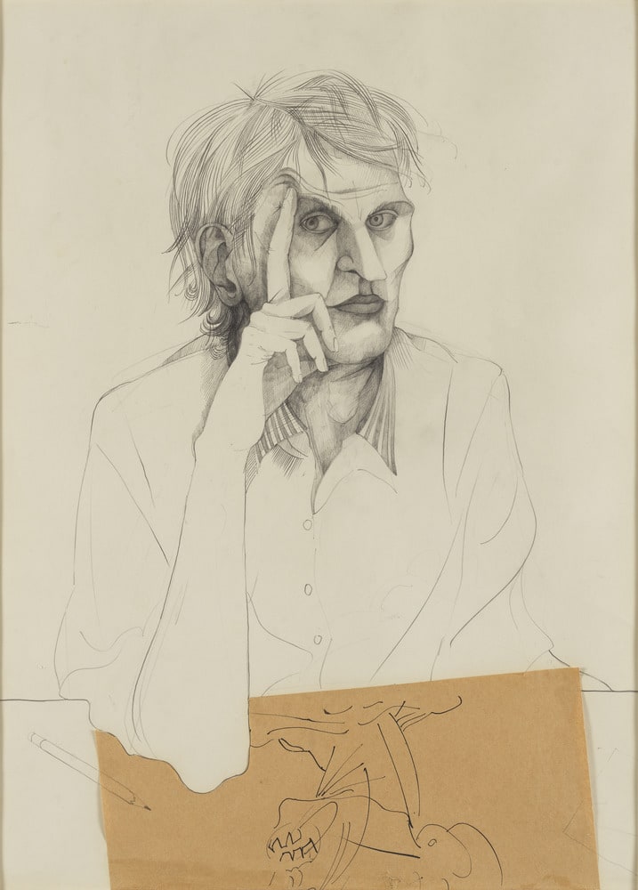 Autoportrait avec dessin