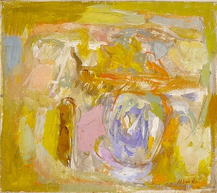 Composition bleue et orange