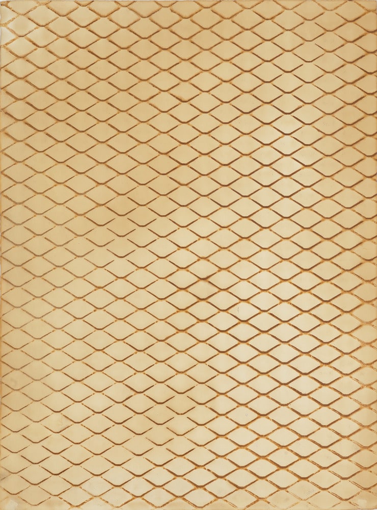 Empreinte de grillage oxydé simple torsion