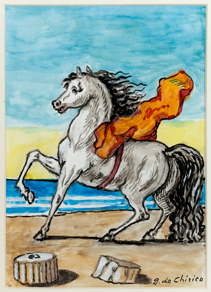 Cavallino vicino alle colonne
(Petit cheval près d'une colonne)