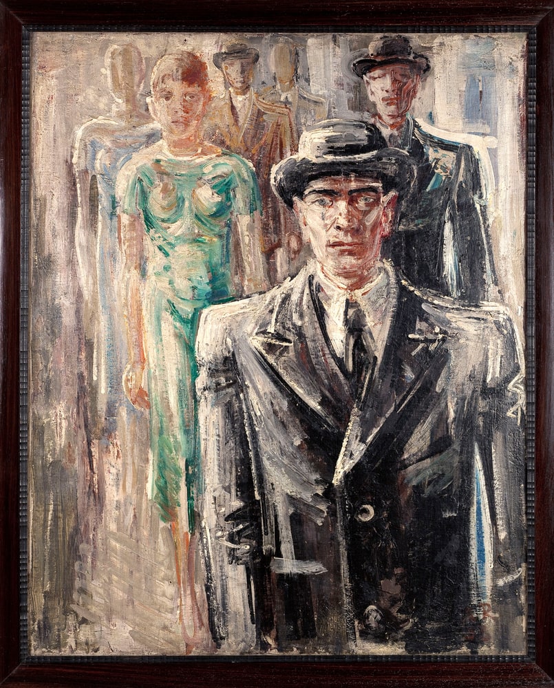 Aufbruch (Selbstbildnis)
(Départ (autoportrait))