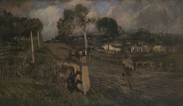 Nearing the township