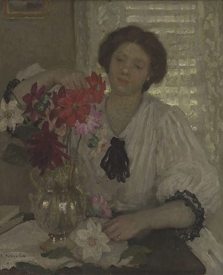 Arranging flowers