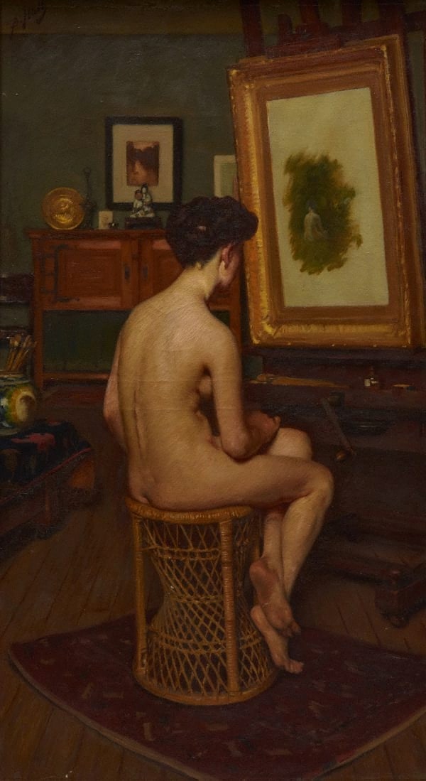 The model (nude)