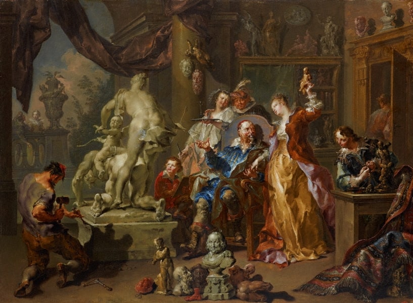 The sculptor's studio