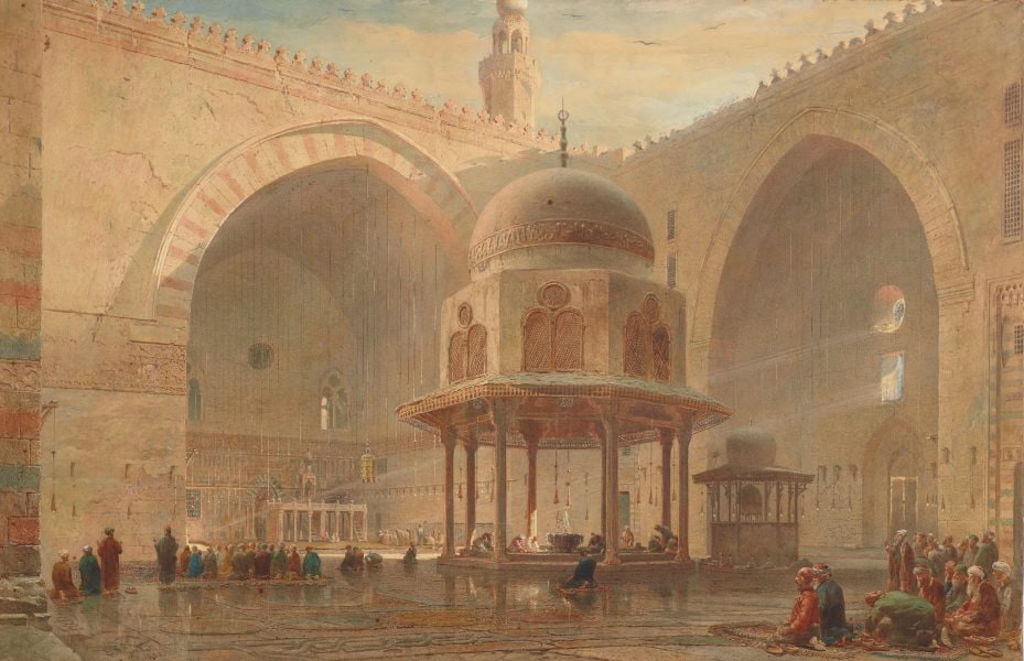 Interior of the Mosque of Sultan Hassan, Cairo