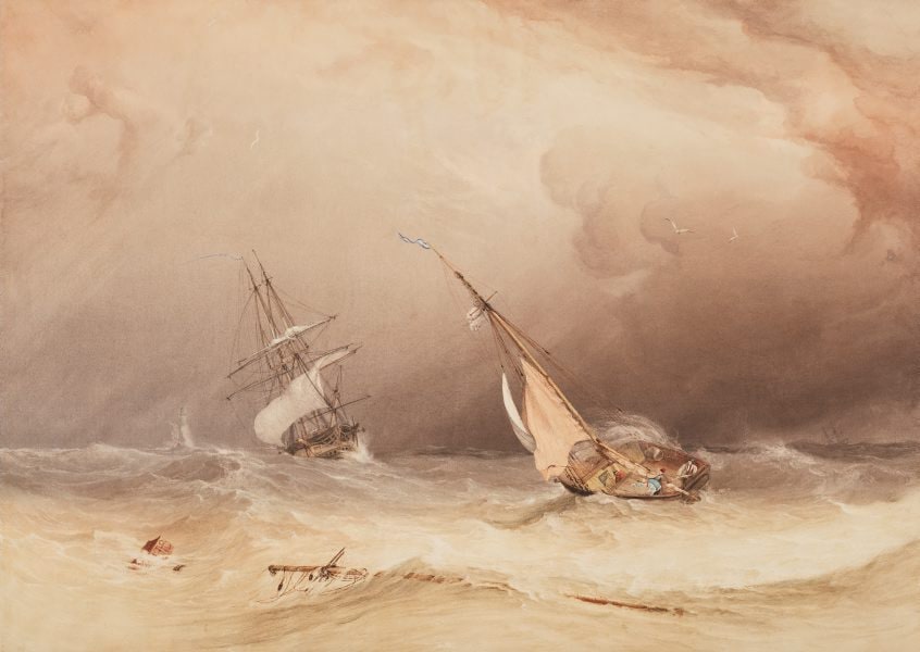Off the Eddystone – effect of storm