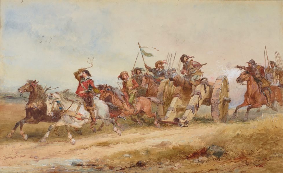 The captured cannon