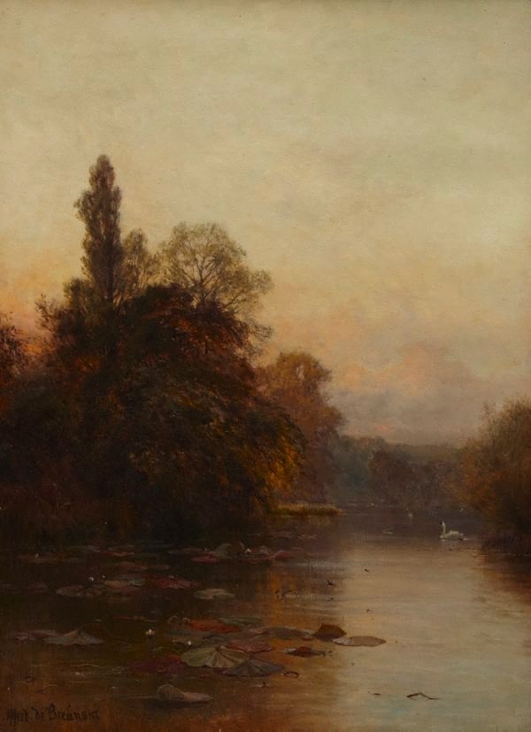Evening. 'Softly falls the even light etc'