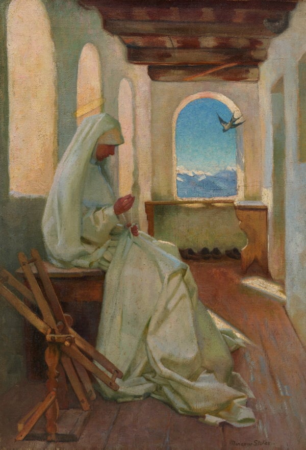 Saint Elizabeth working for the poor