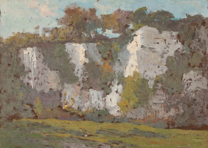 Chalk cliffs at Amberley: Study