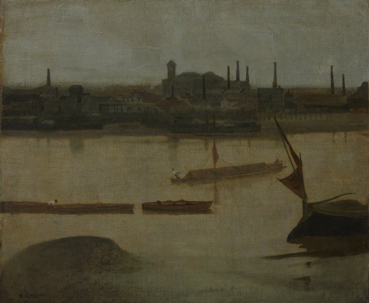 A grey day, Battersea