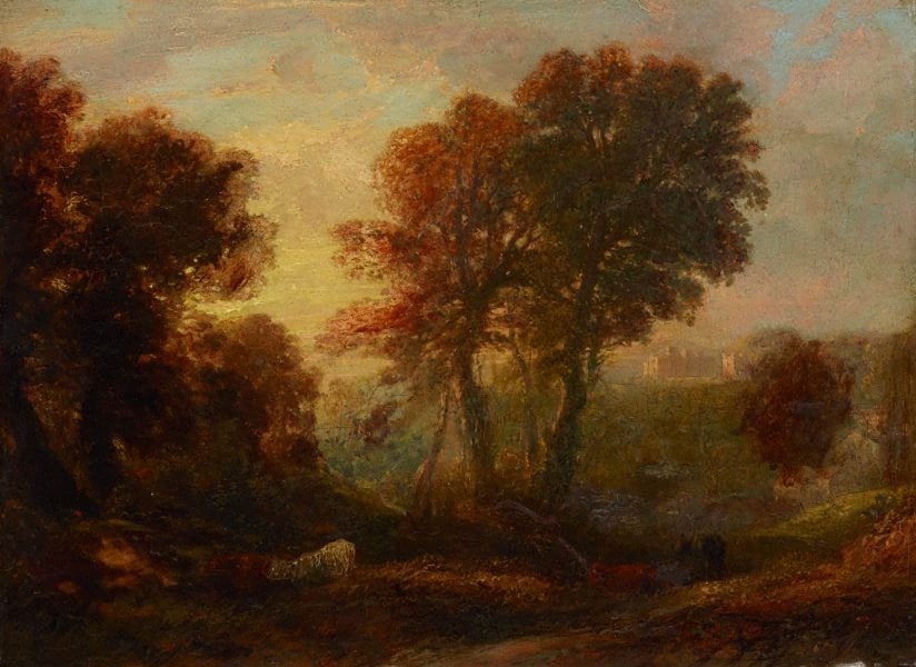 Dunster Castle, sunset