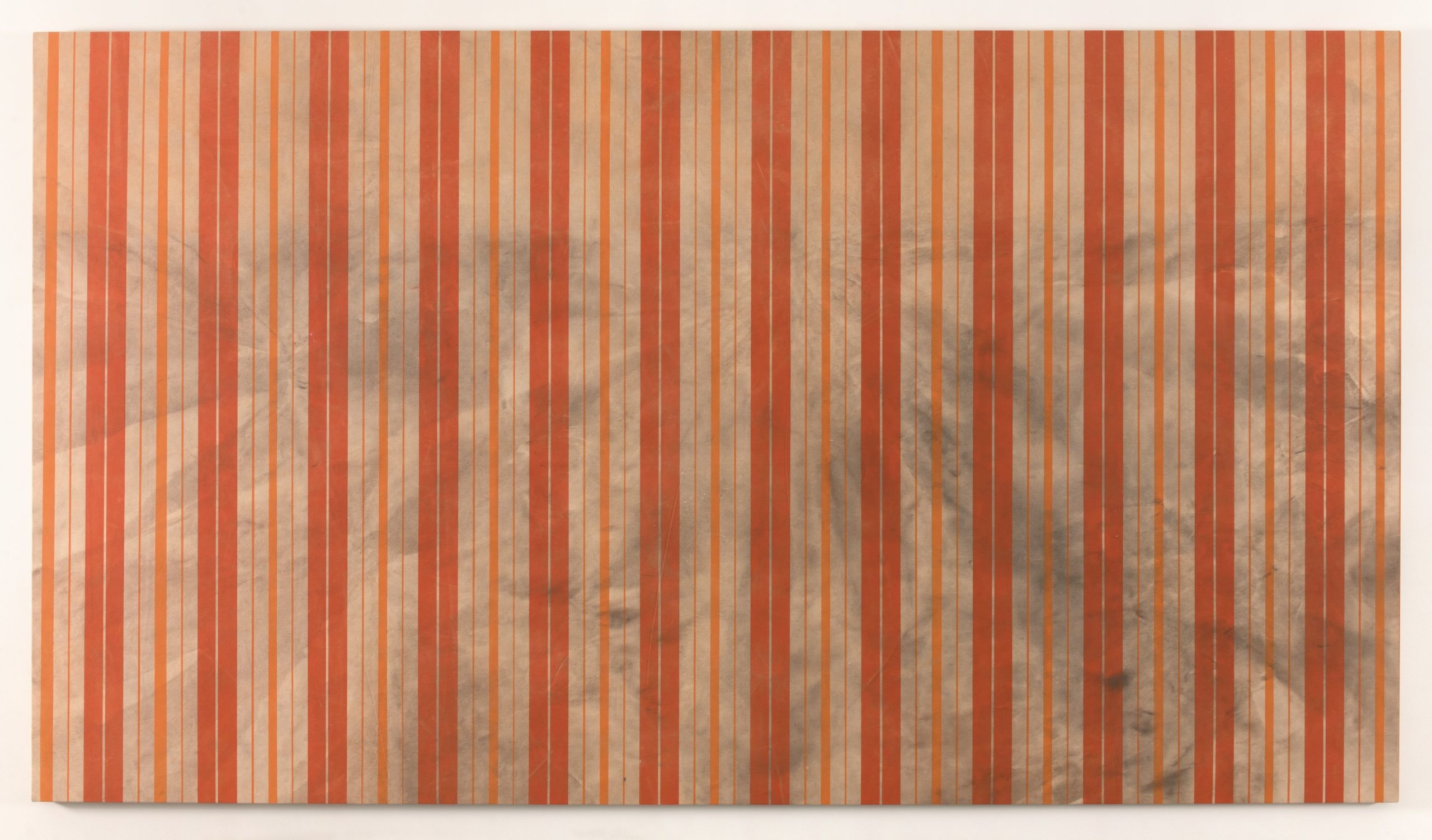 Untitled (Canopy Painting, Cream and Orange VII), 2012