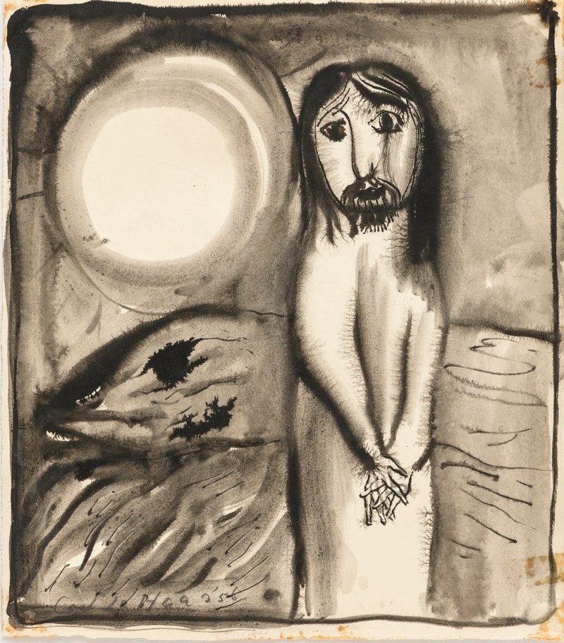 Christus weent over Jeruzalem