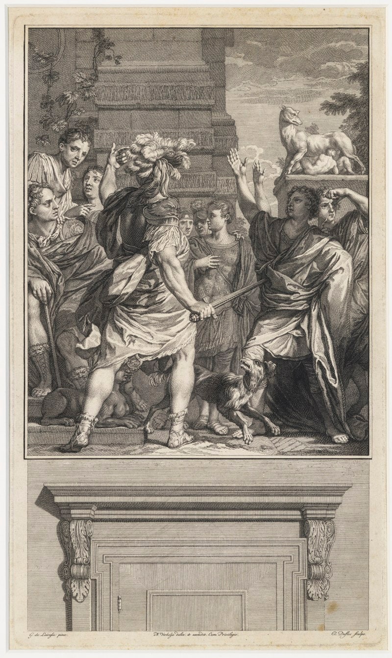 Scipio ontvangt de eed van de jonge Romeinen