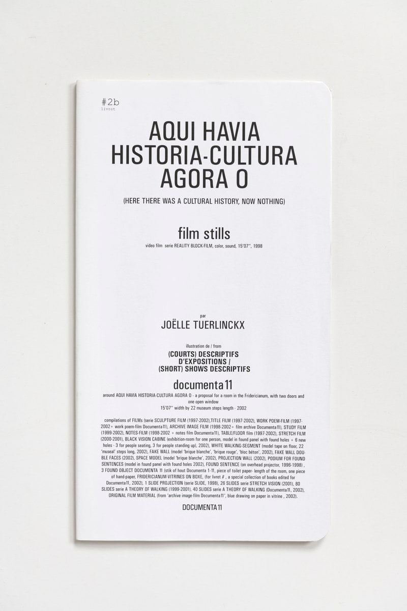 #Livrets Documenta 11: 2b - Aqui Havia historia-cultura agora o (here there was a cultural history, now nothing) film stills video film series Reality Block-Film, color sound, 15'07"1998
