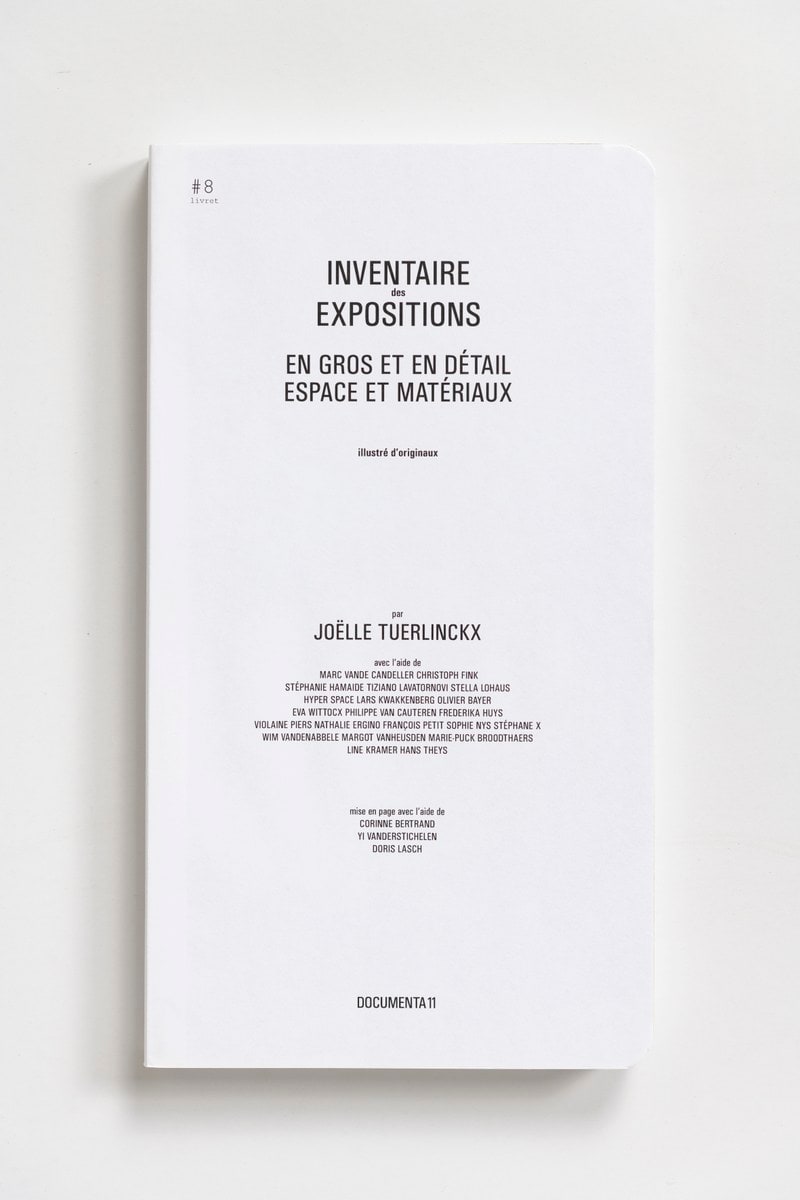 #Livrets Documenta 11: 8 - Inventaire des expositions en gros et en detail espace et materieaux illustre d'originaux