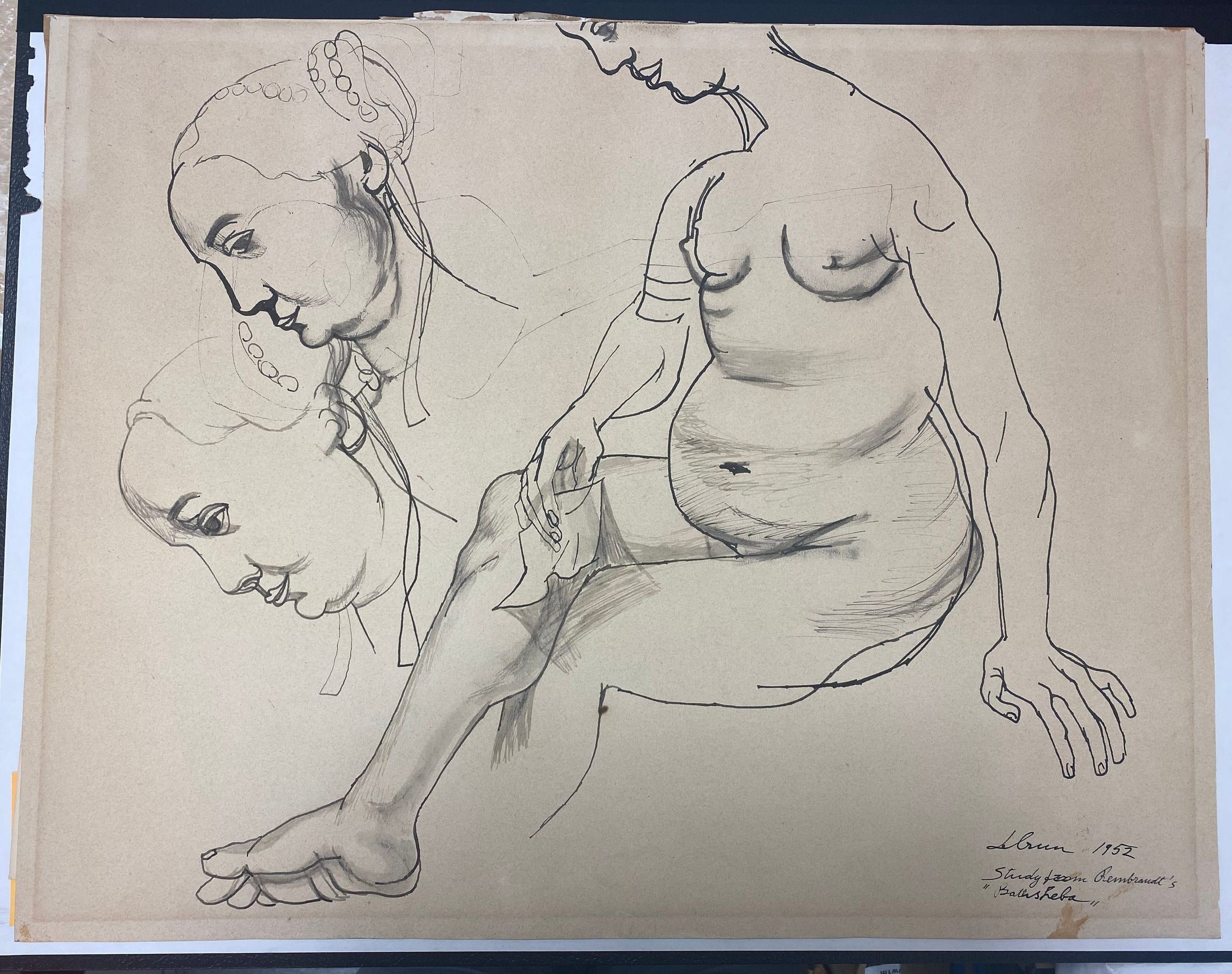 Study from Rembrandt’s “Bathsheba”