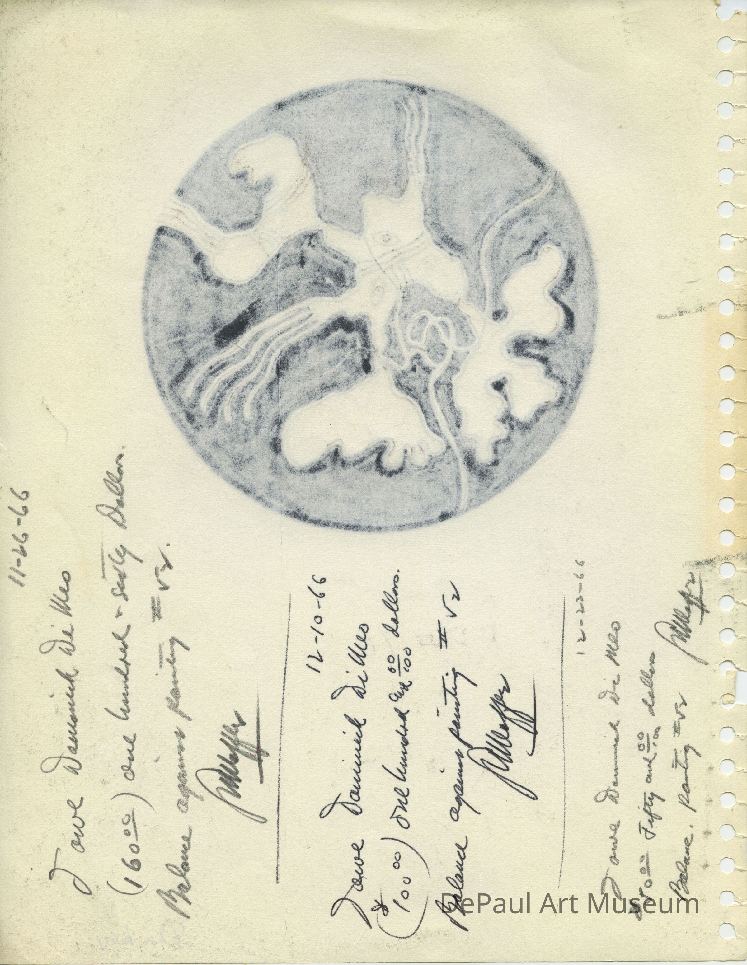 Receipt from Samuel Koffler to Dominick Di Meo