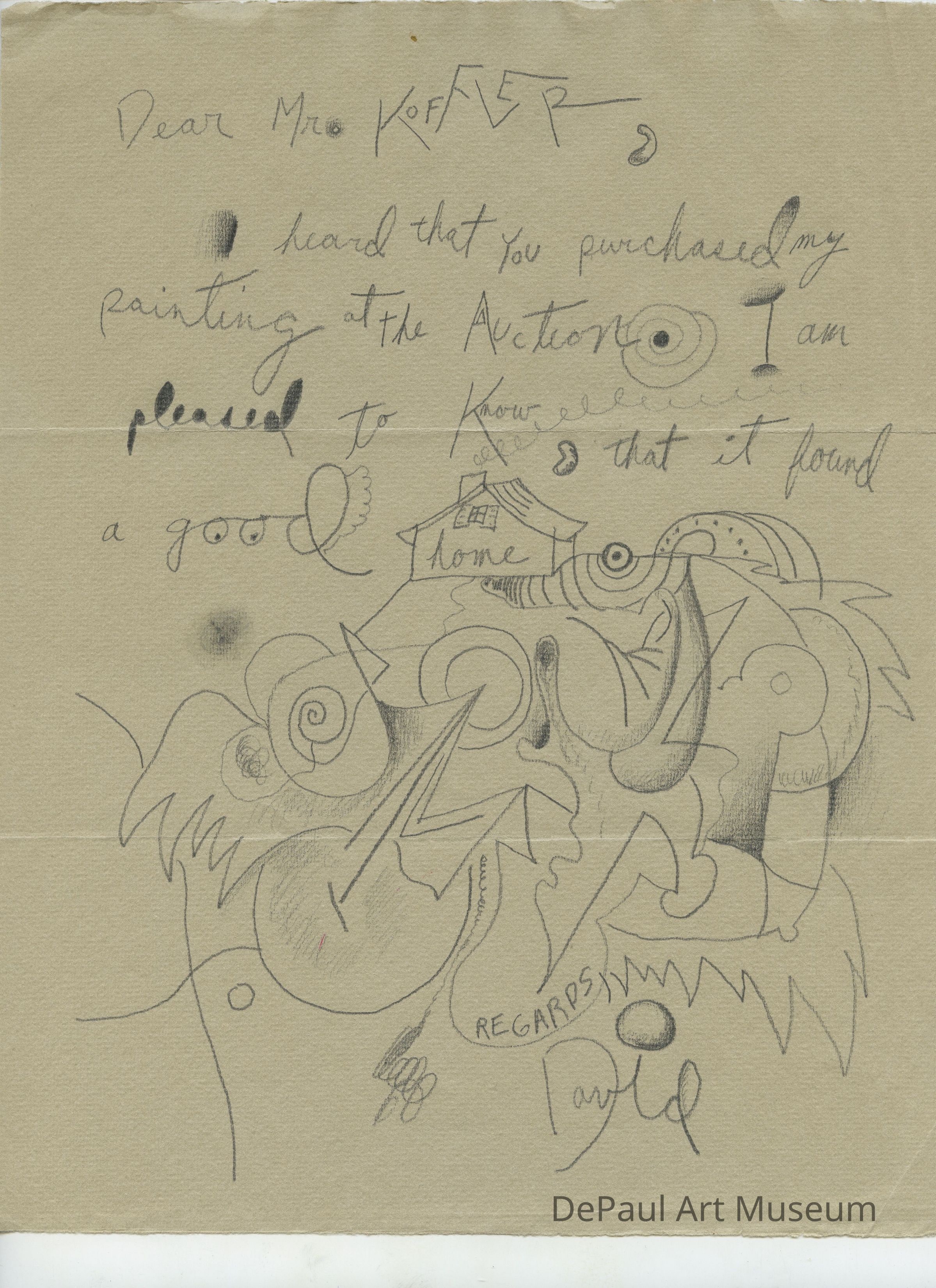 Letter to Samuel Koffler