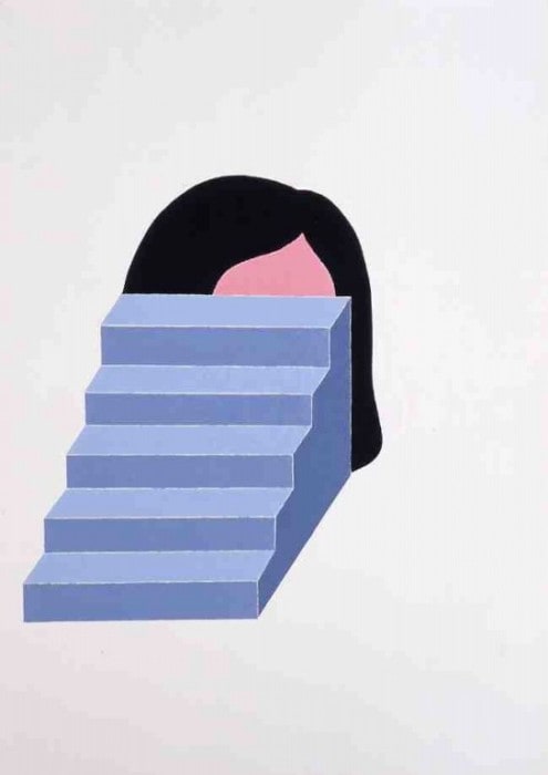 Incarnation (Woman who Hides her Face ) from "Flower, TV, Cup"