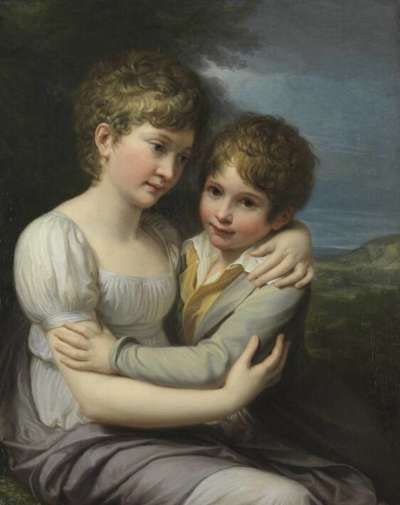 Zwei Kinder des Künstlers