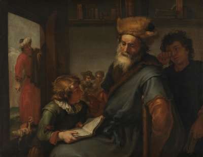Plato von Diogenes verhöhnt