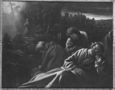 Christus und die Apostel am Ölberg