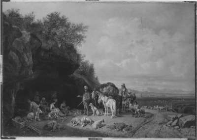 Schafschur in der Campagna