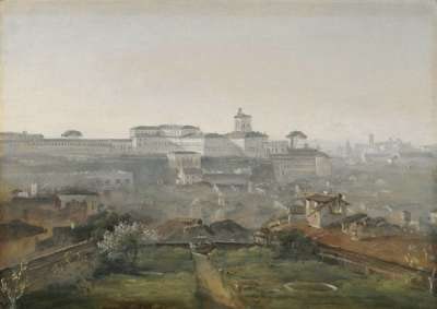 Blick von der Villa Malta auf den Quirinal