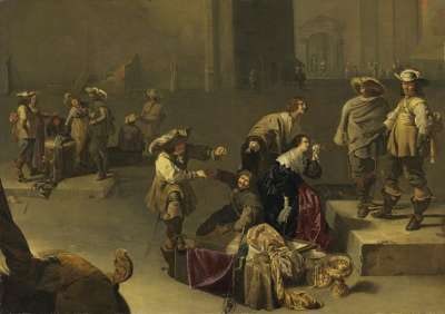 Plündernde Soldaten