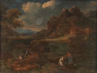 Landschaft mit Christus und Maria Magdalena (Noli me tangere)