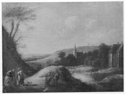 Landschaft mit Wahrsagerin
