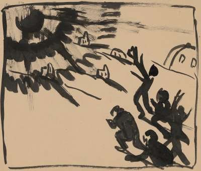 Vorstudie zu "Die schwarze Sonne"