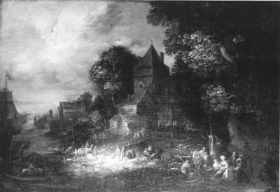 Dorf am Meer