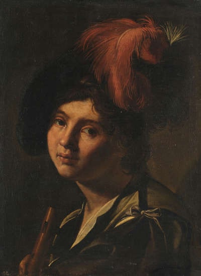 Jüngling mit Federbusch
