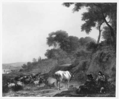 Landschaft mit Vieh