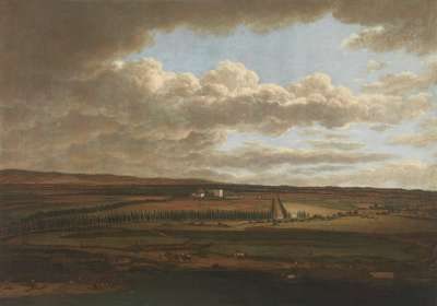 Blick vom Aschaffenburger Schloss auf die Alleen zum Schönbusch (Aschaffenburger Zyklus)