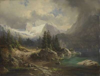 Ansicht des Gosausees mit Dachstein