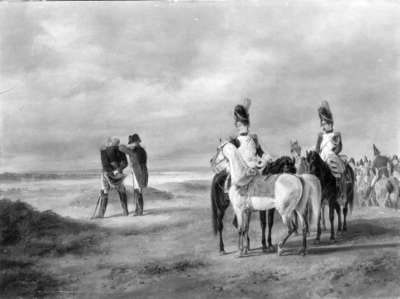 Napoleon auf einer Rekognoszierung