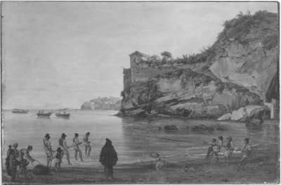 Blick von Posilippo auf Ischia